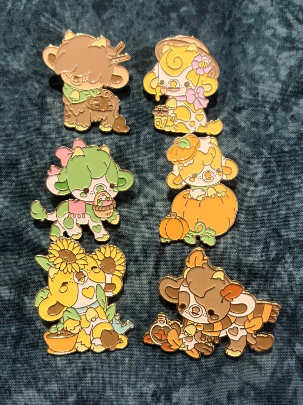 Harvest Cows Blind Box Enamel Pin By Bright Bat Design